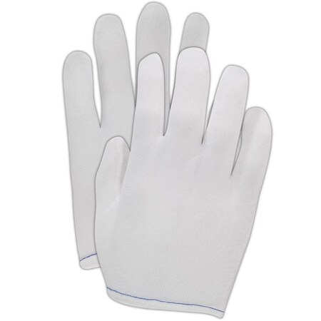 Magid Cleanroom Gloves, 10000 ISO Class, 8in L, White, M, 12 PK 4312-M